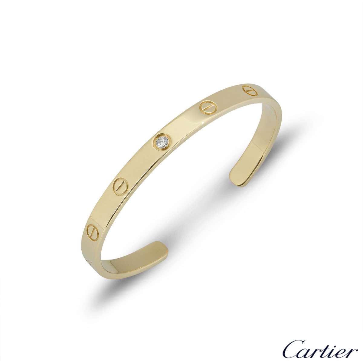 Cartier Yellow Gold Diamond Love Cuff 